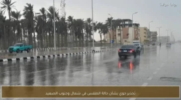 تحذير من تقلبات حالة الطقس في مناطق شمال وجنوب الصعيد خلال الساعات القادمة